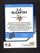 Load image into Gallery viewer, J.J. McCarthy 2024 Panini Donruss Optic Football Holo #235
