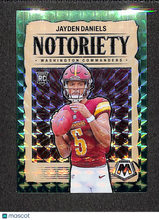 Load image into Gallery viewer, Jayden Daniels 2024 Panini Mosaic Football Notoriety Green Mosaic #19
