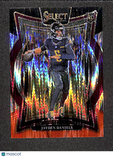 Load image into Gallery viewer, Jayden Daniels 2025 Panini Select Football Black &amp; Orange Prizm Shock #26
