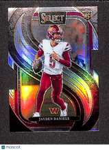 Load image into Gallery viewer, Jayden Daniels 2025 Panini Select Football Silver Prizm Die Cut #112
