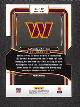 Load image into Gallery viewer, Jayden Daniels 2025 Panini Select Football Silver Prizm Die Cut #112
