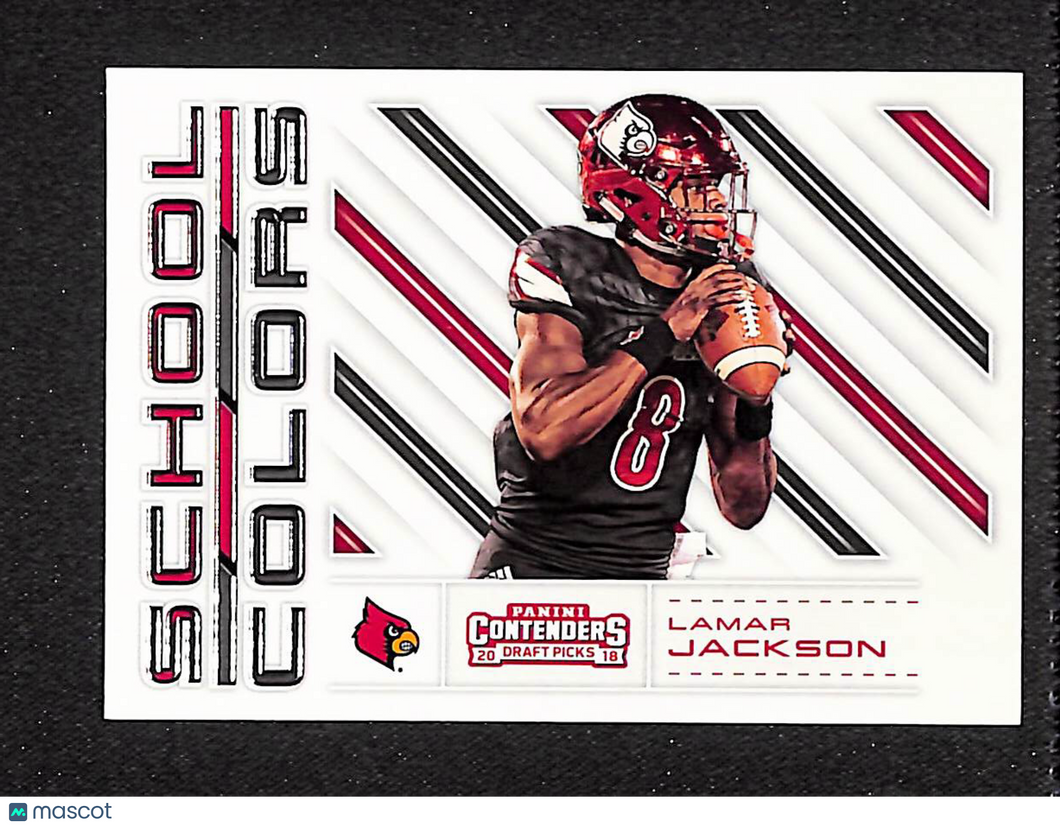 Lamar Jackson 2018 Panini Contenders Draft Picks School Colors #4
