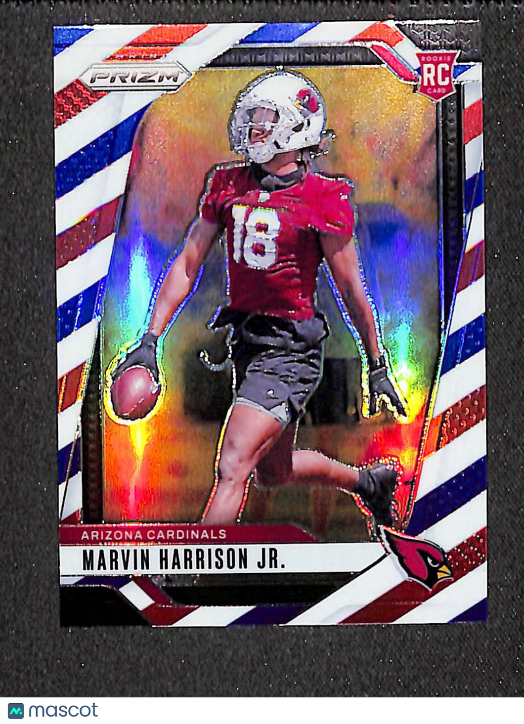 Marvin Harrison Jr. 2024 Panini Prizm Football Red White and Blue #375