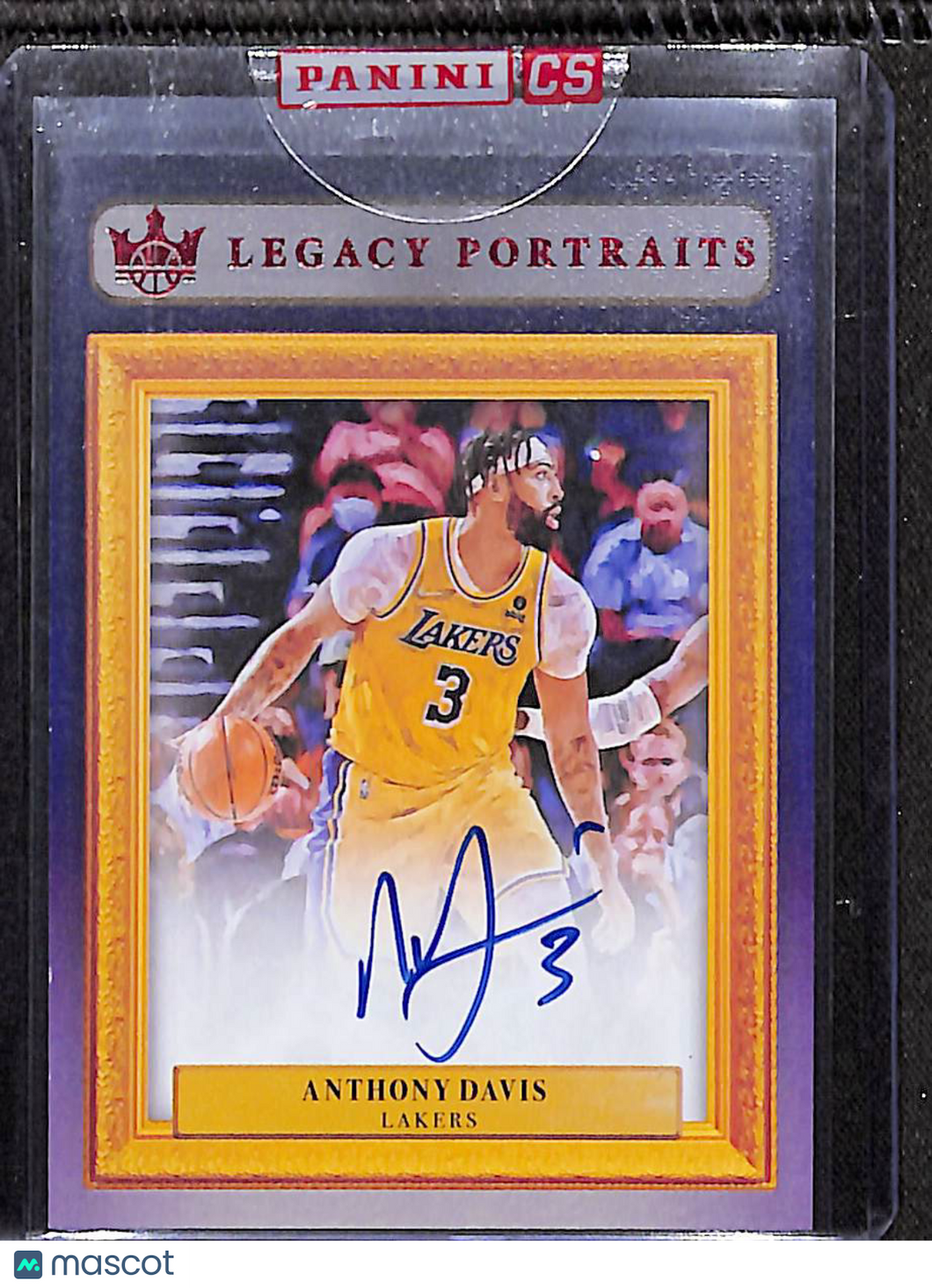 Anthony Davis 2021-22 Court Kings Legacy Portraits Signatures Ruby #LP-ADV /49