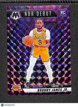 Load image into Gallery viewer, Bronny James Jr. 2024-25 Panini Mosaic NBA Debut Purple Mosaic #262 /99
