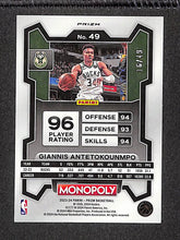 Load image into Gallery viewer, Giannis Antetokounmpo 2023-24 Panini Prizm Monopoly Gold #49 16/49
