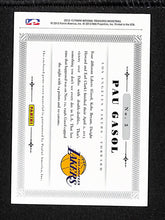 Load image into Gallery viewer, Pau Gasol 2012-13 Panini National Treasures Material Treasures #3 36/49
