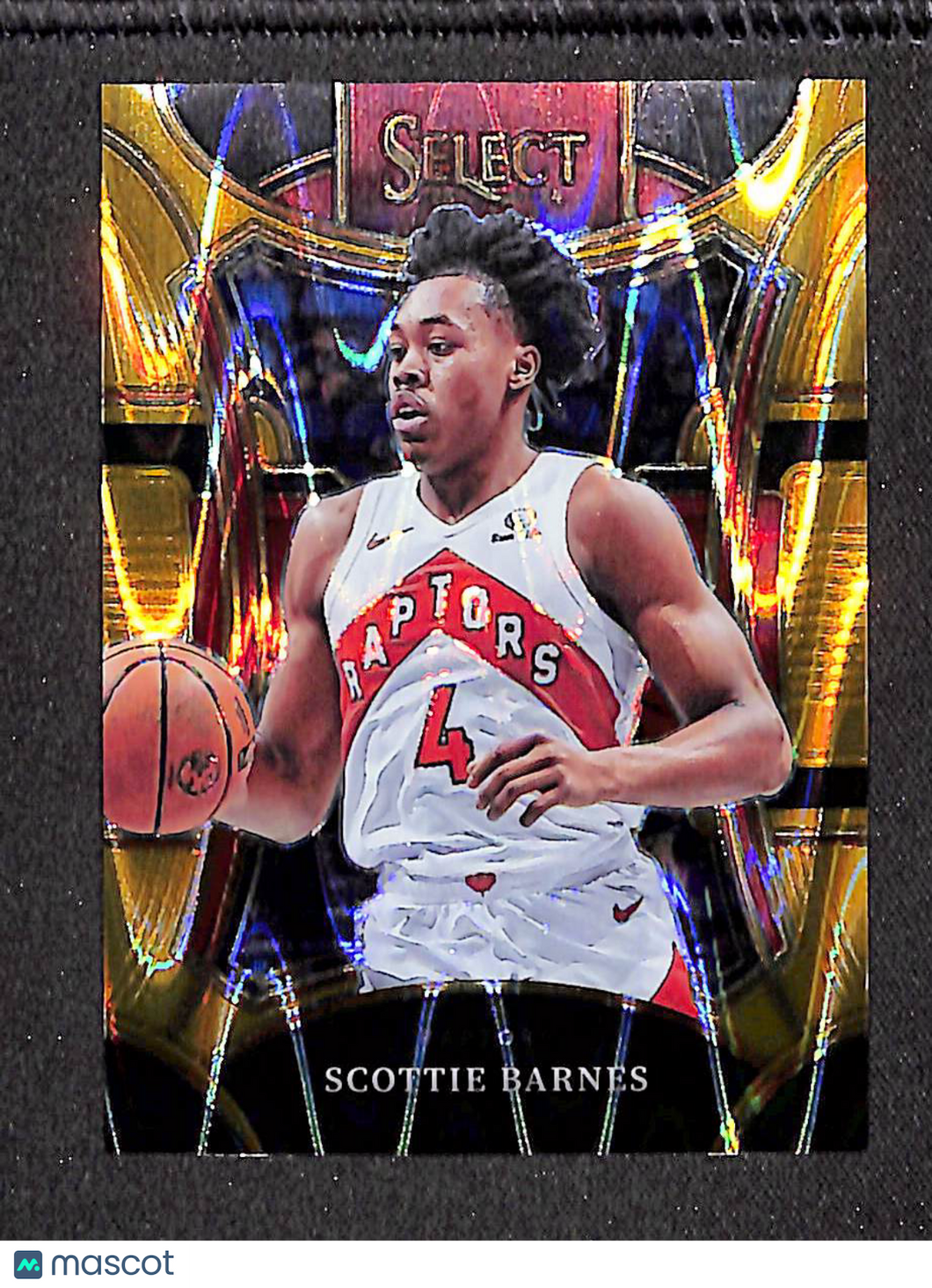 Scottie Barnes 2023-24 Panini Select Gold Tectonic #347 1/10
