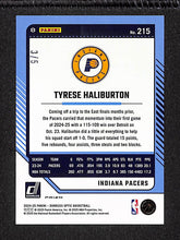 Load image into Gallery viewer, Tyrese Haliburton 2024-25 Panini Donruss Optic Green #215 /5
