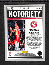 Load image into Gallery viewer, Zaccharie Risacher 2024-25 Panini Mosaic Notoriety Blue #10 /199
