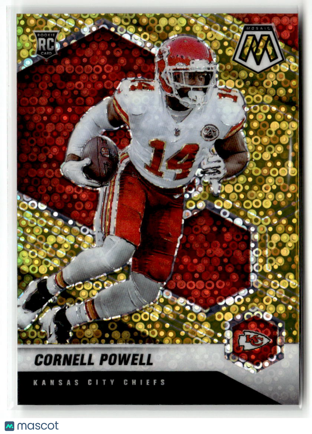 Cornell Powell 2021 Panini Mosaic No Huddle Gold #340 /10