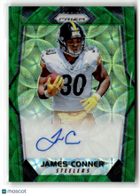 Load image into Gallery viewer, James Conner 2017 Panini Prizm Rookie Autographs Prizm Green Scope #RA-JCN /99

