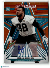 Load image into Gallery viewer, Jordan Jefferson 2024 Panini Rookies &amp; Stars Signatures Orange #159 /199 RC
