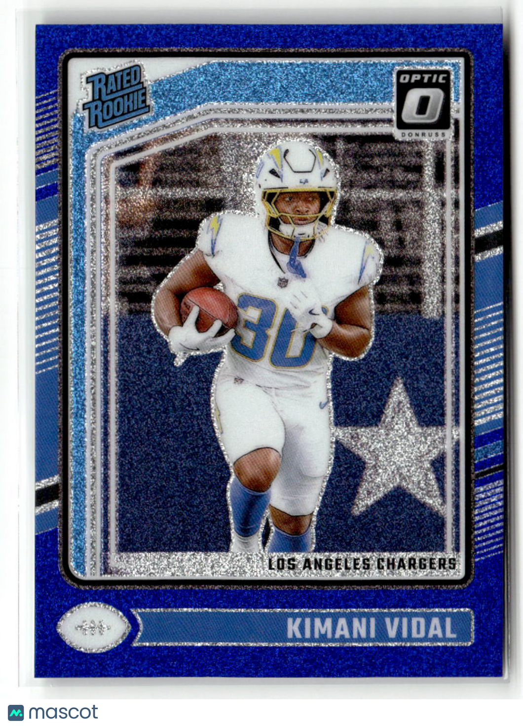 Kimani Vidal 2024 Panini Donruss Optic Football Blue Glitter #262
