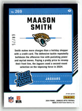 Load image into Gallery viewer, Maason Smith 2024 Panini Donruss Optic Football Electricity #269 /75
