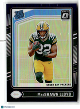 Load image into Gallery viewer, MarShawn Lloyd 2024 Panini Donruss Optic Rated Rookie Purple #275 /60
