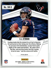 Load image into Gallery viewer, C.J. Stroud 2023 Panini Rookies &amp; Stars Stellar Rookies Silver #SR-5 RC
