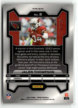 Load image into Gallery viewer, Jalen Thompson 2023 Panini Prizm Football Forest Camo #8 /15
