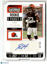 Load image into Gallery viewer, Ronnie Hickman 2023 Panini Contenders Rookie Ticket #299 /33
