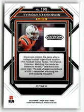 Load image into Gallery viewer, Tyrique Stevenson 2023 Panini Prizm Draft Picks Red Black Snake Skin #195 RC
