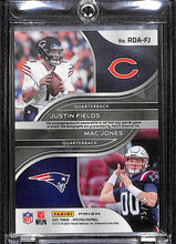 Load image into Gallery viewer, Fields/Jones 2021 Spectra Rookie Dual Patch Auto Purple Neon #RDA-FJ /25
