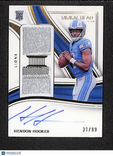 Load image into Gallery viewer, Hendon Hooker 2023 Immaculate Collection Signature Patches Rookie #SP-HHO /99
