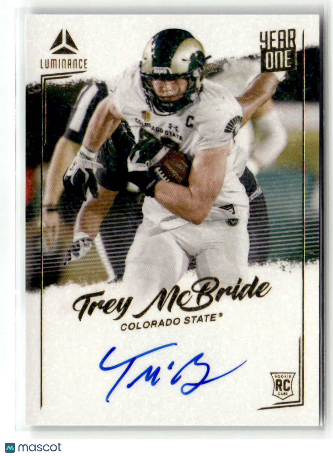 Trey McBride 2022 Panini Luminance Year One Blue Ink #YSR-TMC RC