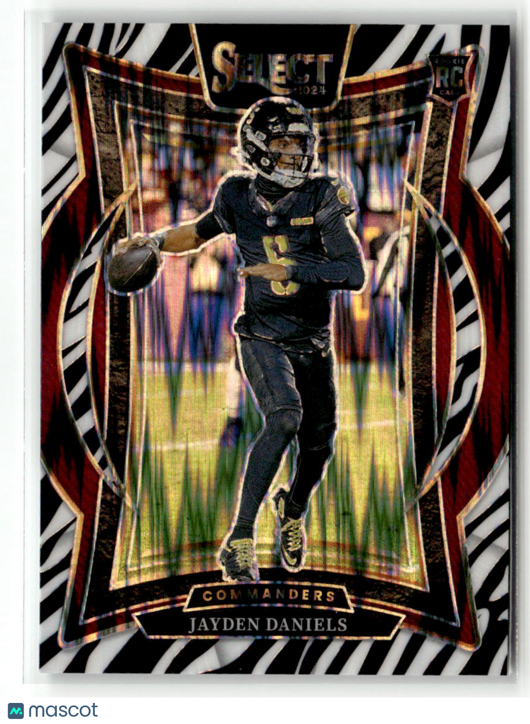 Jayden Daniels 2025 Panini Select Football Zebra #26