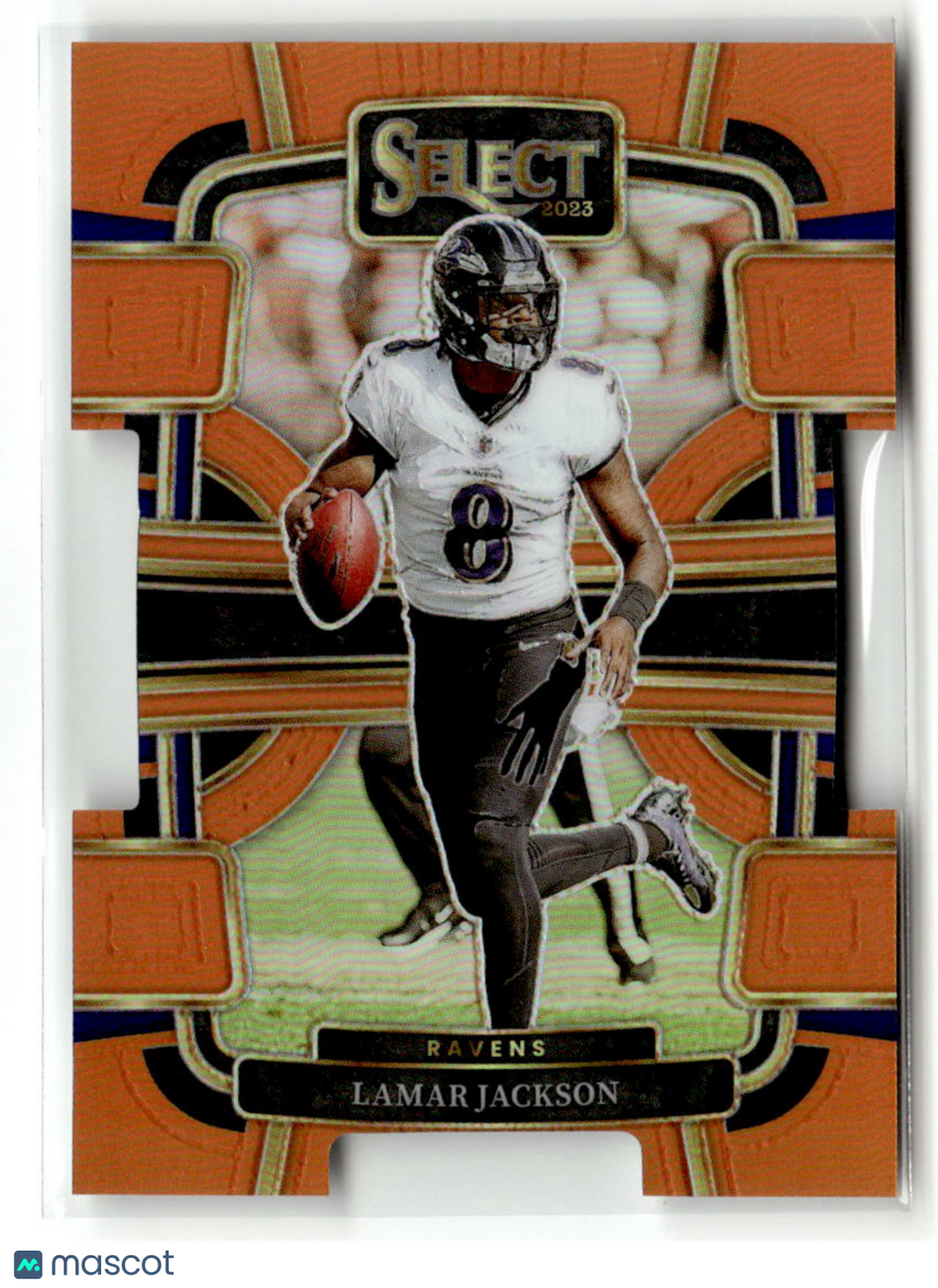 Lamar Jackson 2024 Panini Select Football Orange Die-Cut #7 /499