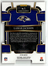Load image into Gallery viewer, Lamar Jackson 2024 Panini Select Football Orange Die-Cut #7 /499
