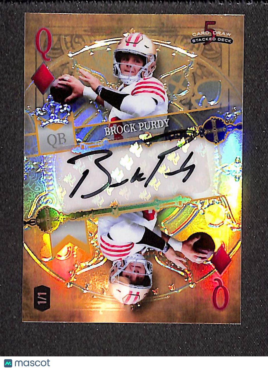 Brock Purdy 2023 Wild Card 5 Card Draw Stacked Deck #DK-BPA 1/1