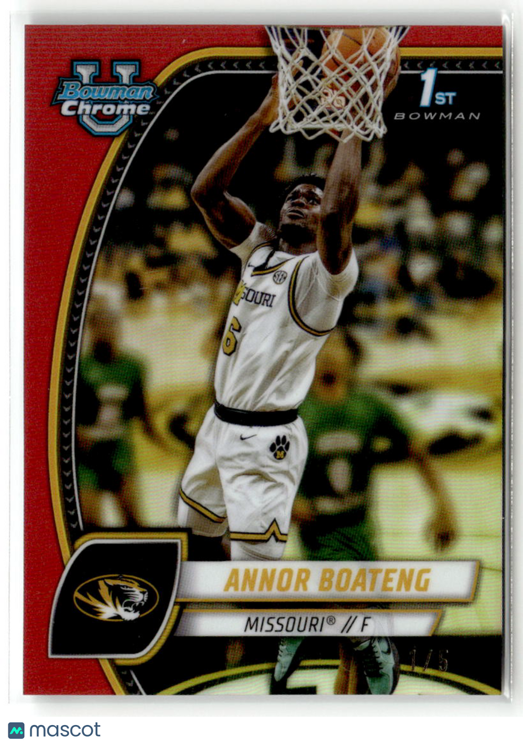 Annor Boateng 2025 Bowman U Chrome Red Refractor #7 /5