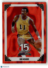 Load image into Gallery viewer, Bob McAdoo 2025 Leaf 15th Anniversary 1991 Base Lava Red #91B-14 /3
