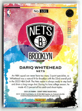 Load image into Gallery viewer, Dariq Whitehead 2023-24 Panini Court Kings Rookies II #131 RC
