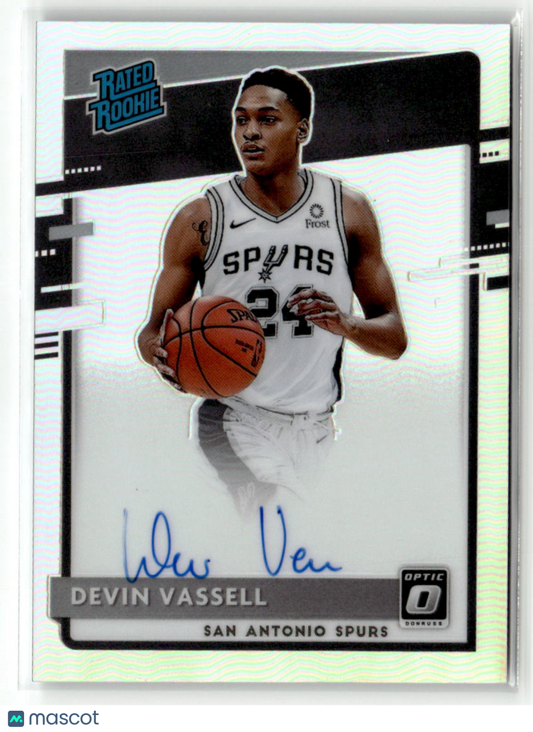 Devin Vassell 2020-21 Panini Donruss Optic Rated Rookies Signatures Holo #161