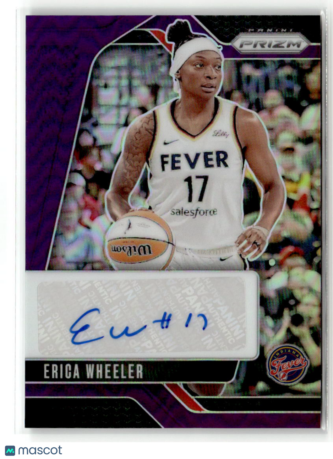 Erica Wheeler 2024 Panini WNBA Prizm Signatures Prizms Purple #SG-EW /49 30/49
