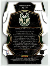 Load image into Gallery viewer, MarJon Beauchamp 2022-23 Panini Select Orange Prizm #179 /65
