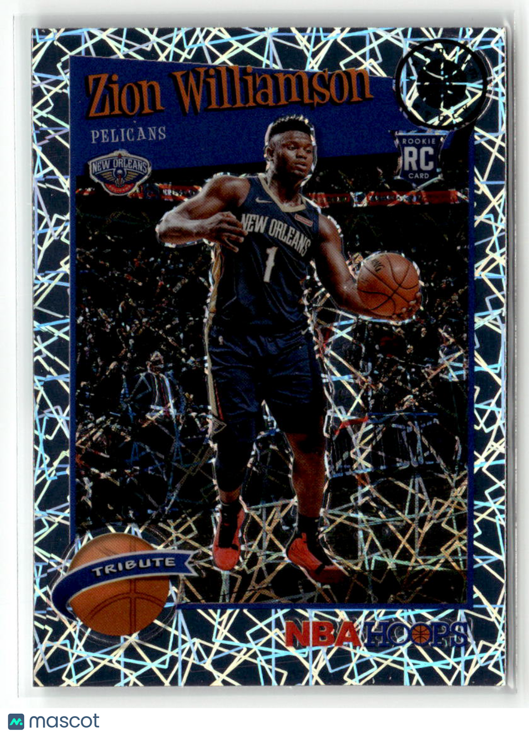 Zion Williamson 2019-20 Panini Hoops Premium Stock Lazer Prizm #296