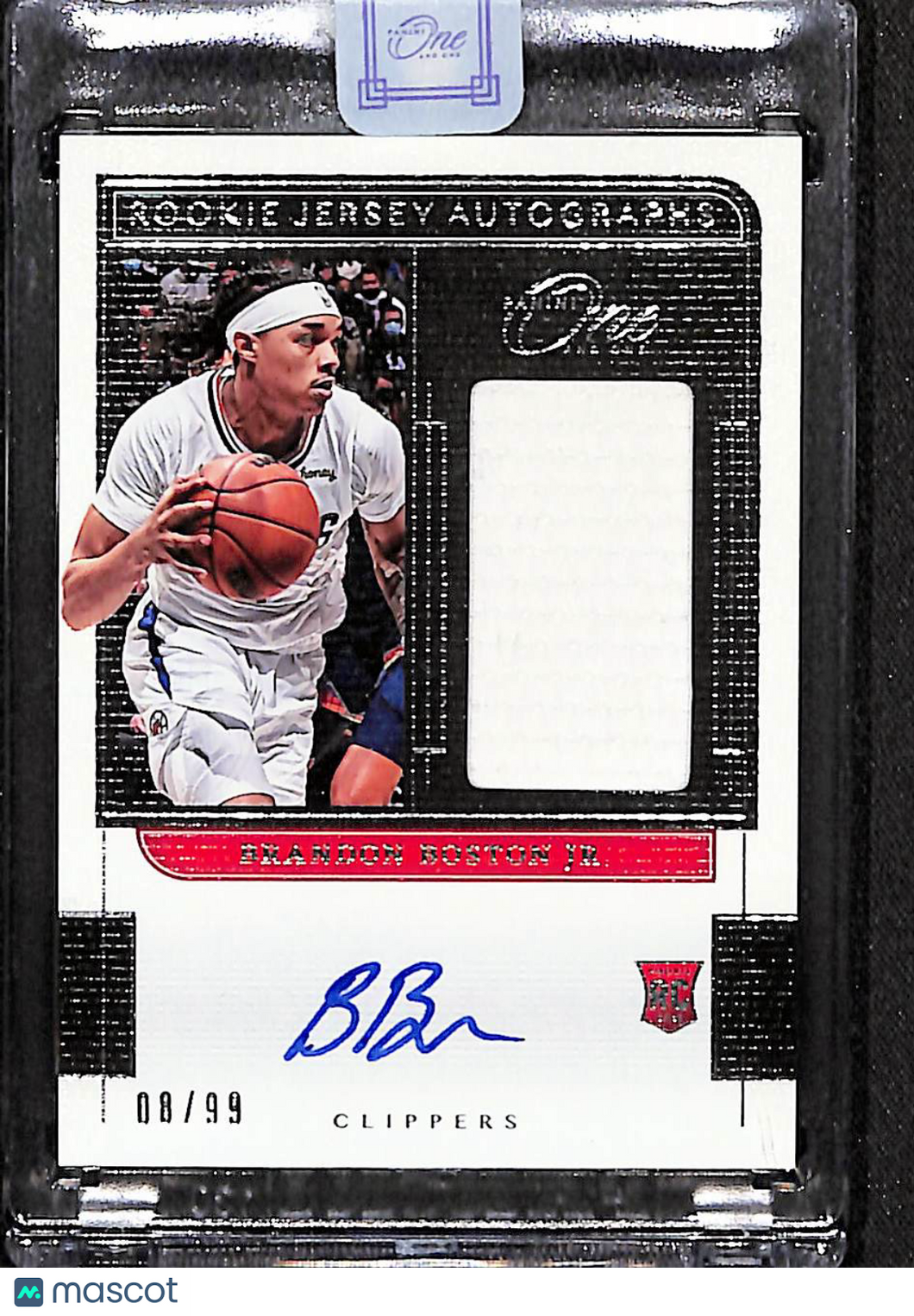 Brandon Boston Jr. 2021-22 One and One Rookie Jersey Autographs #RJ-BBJ /99