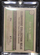 Load image into Gallery viewer, Elly De La Cruz 2025 Topps Heritage Clubhouse Collection Relics Gold CCR-EDC /99
