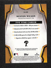 Load image into Gallery viewer, Weston Wilson 2024 Topps Five Star #FSA-WW RC
