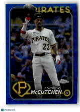 Load image into Gallery viewer, Andrew McCutchen 2024 Topps Chrome Logofractor Blue #124 /150
