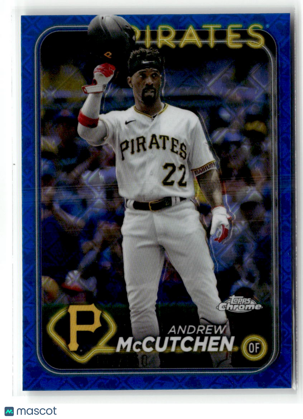 Andrew McCutchen 2024 Topps Chrome Logofractor Blue #124 /150