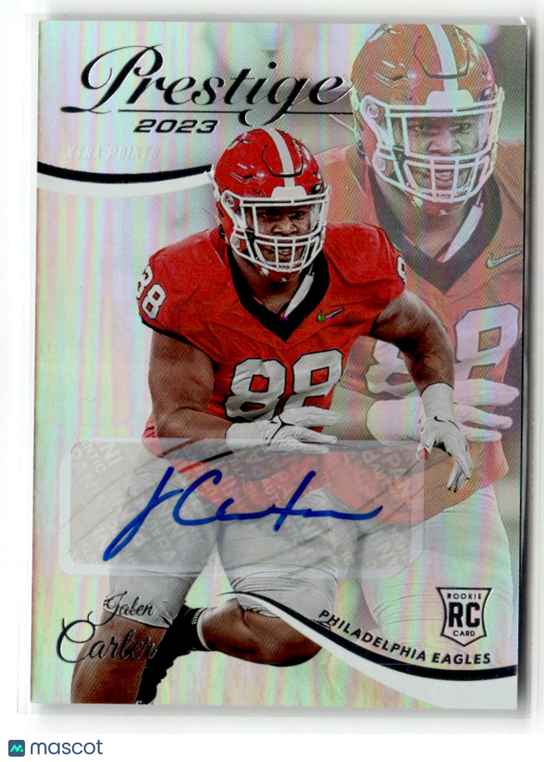 Jalen Carter 2023 Panini Prestige Football Xtra Points Autograph #344