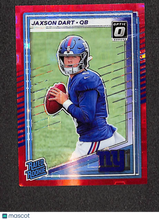 Load image into Gallery viewer, Jaxson Dart 2025 Panini Donruss Optic Preview Red Pandora #400
