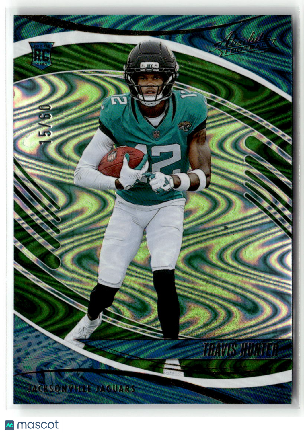 Travis Hunter 2025 Panini Absolute Football Green Wave #186 /60