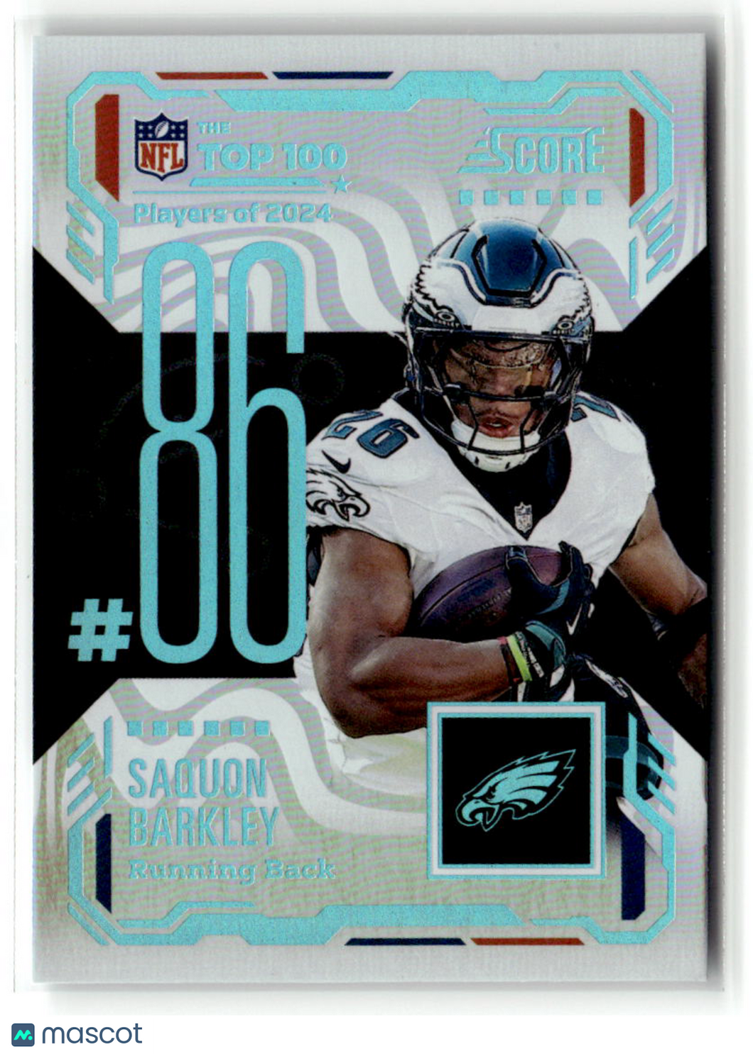 Saquon Barkley 2025 Panini Score Top 100 Players of 2024 #86 /
