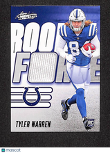 Load image into Gallery viewer, Tyler Warren 2025 Panini Absolute Football Rookie Force #RF-TWN RC Memorabilia
