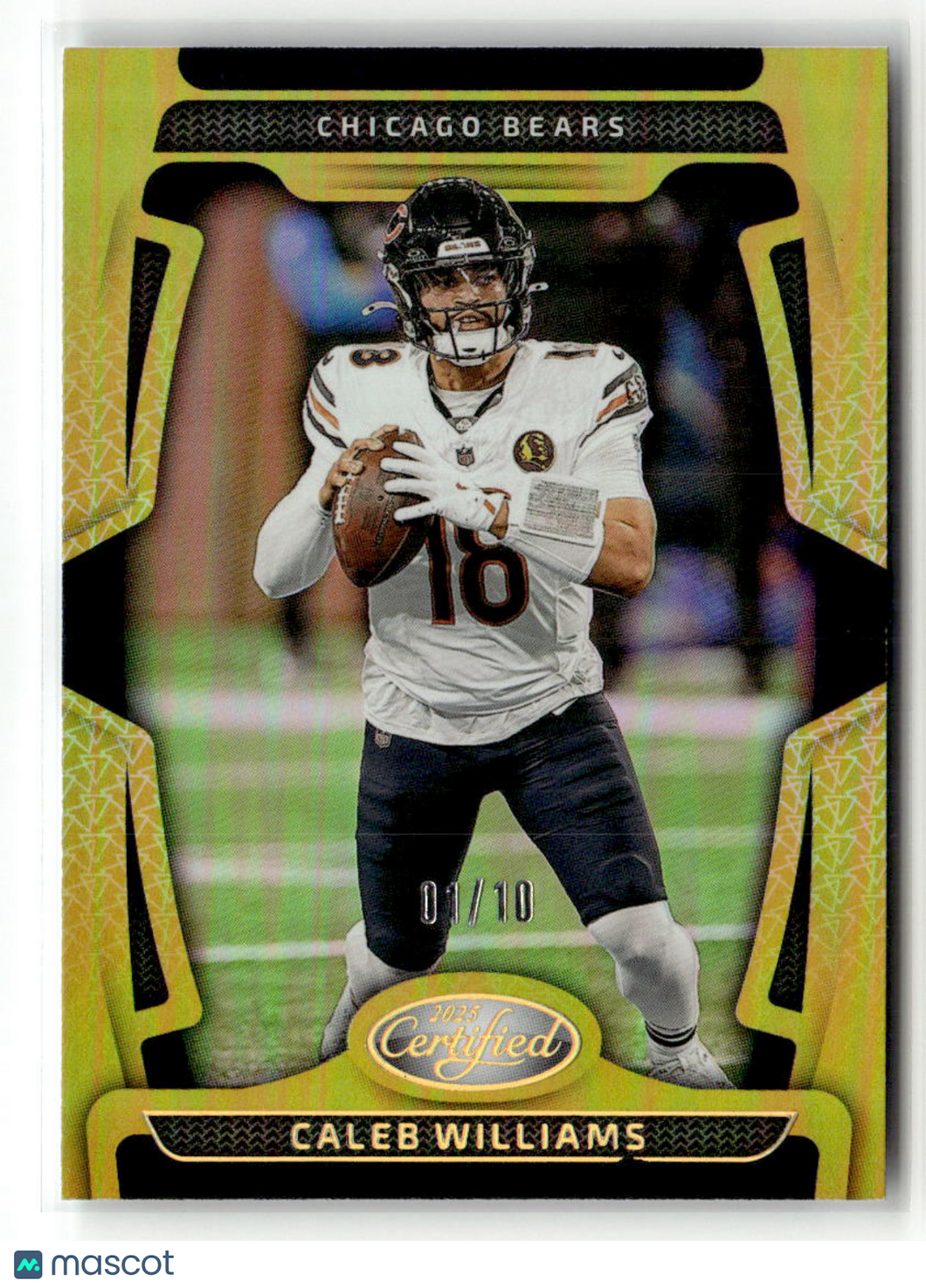 Caleb Williams 2025 Panini Certified Gold #17 01/10