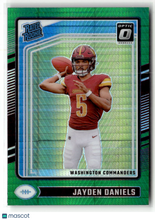 Load image into Gallery viewer, Jayden Daniels 2024 Panini Donruss Optic Rated Rookie Green Velocity #248
